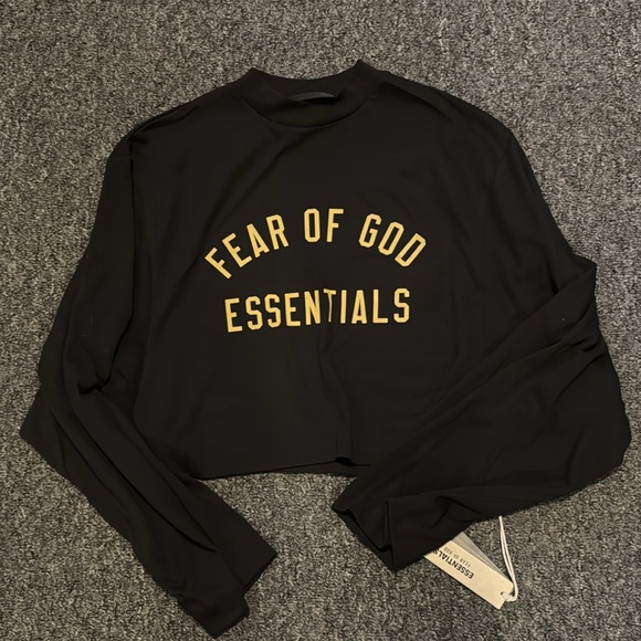 Fear of God ESSENTIALS Cropped Long Sleeve, S - Picture 2 of 6